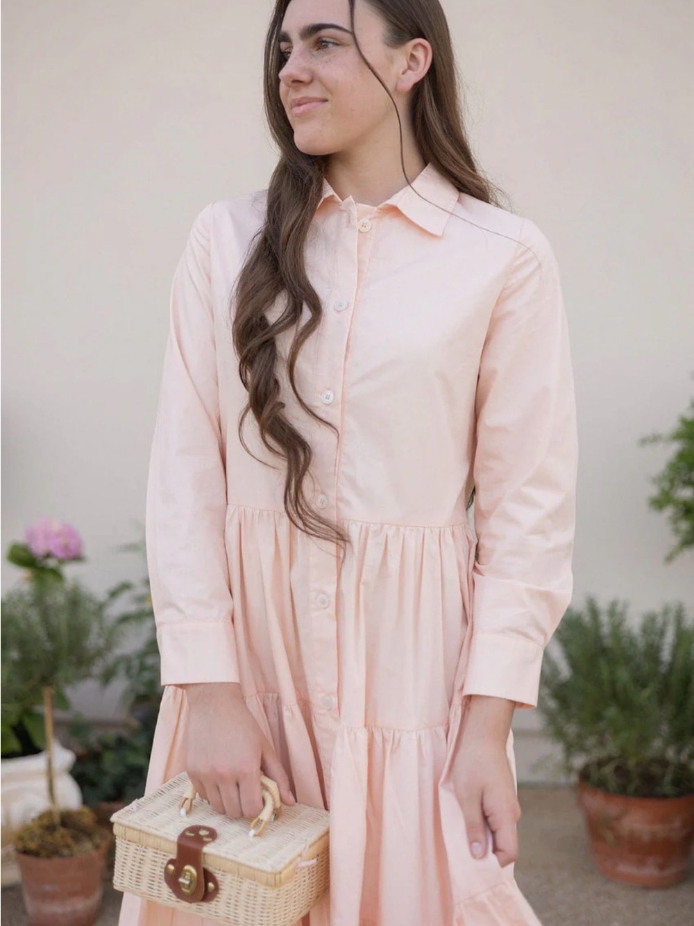 Dainty Jewells XL Peach Living in the Moment Midi Dress - Picture 3 of 9